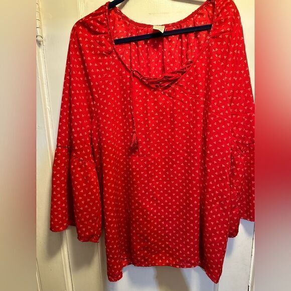 Faded Glory EUC Red Top 2XL - Picture 1 of 4